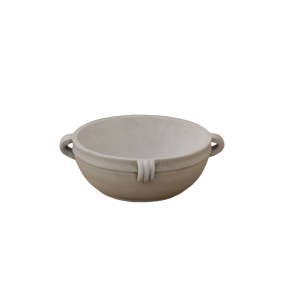 קערה לבנה ידיות