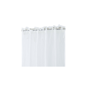 וילון לולאות לבן