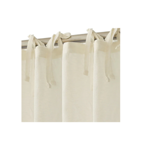 וילון לולאות שמנת