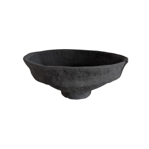 קערה על רגל אפורה גבוהה