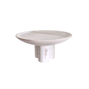 כלי הגשה מעץ על רגל